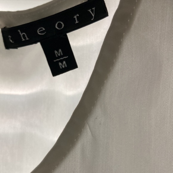 white theory sleeveless blouse - Picture 2 of 2